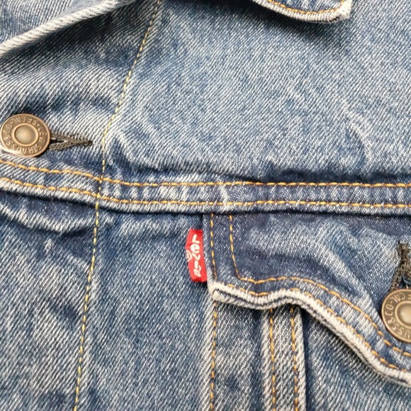 Levi's Trucker Jacket Mens XL Blue Type 3 Denim Medium Wash - Picture 4 of 10